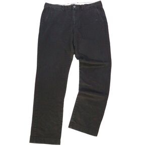 J Crew Pants Mens 34x32 Black 770 Straight Fit Stretch Chino Twill Khaki